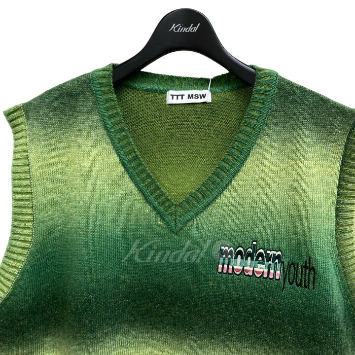 楽天市場】【中古】TTT MSW 22AW Kasuri Knit Vest ニットベスト TTT  