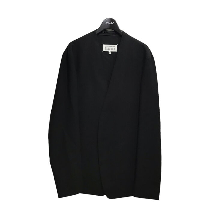楽天市場】【中古】Maison MargielaノーカラージャケットS50BN0447  