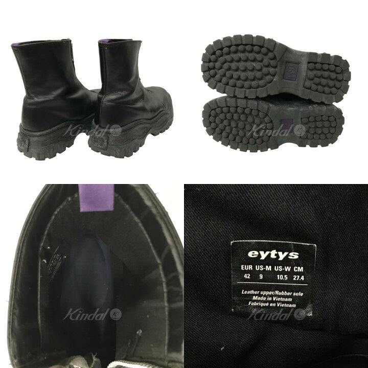 楽天市場】【中古】EYTYS Raven センタージップブーツ 厚底 レザー 