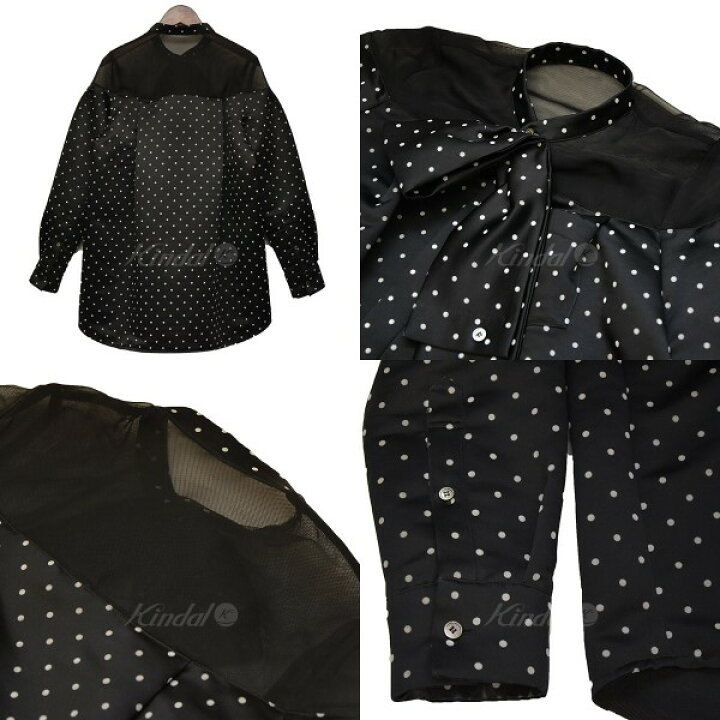楽天市場】【中古】sacai 2023AW Polka Dot Flock Print Shirt ドット 