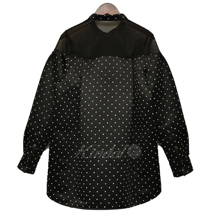 楽天市場】【中古】sacai 2023AW Polka Dot Flock Print Shirt ドット 