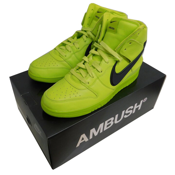 楽天市場】【中古】NIKE ×AMBUSH DUNK HI スニーカー イエロー サイズ 