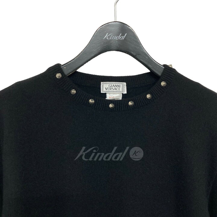 楽天市場】【中古】GIANNI VERSACEスタッズニット ブラック サイズ：52 