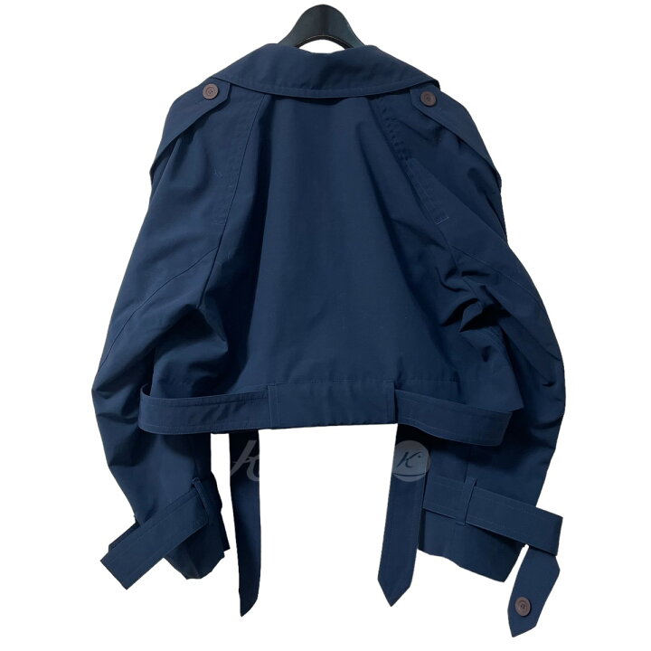 楽天市場】【中古】ACNE STUDIOSショート丈トレンチコート ネイビー 