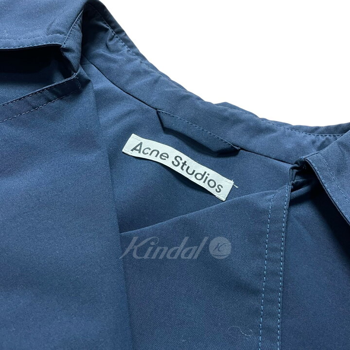 楽天市場】【中古】ACNE STUDIOSショート丈トレンチコート ネイビー 