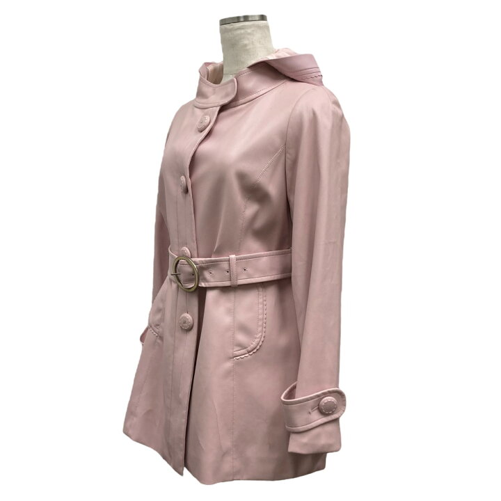 楽天市場】【中古】courreges フェイクレザージャケット ピンク サイズ 
