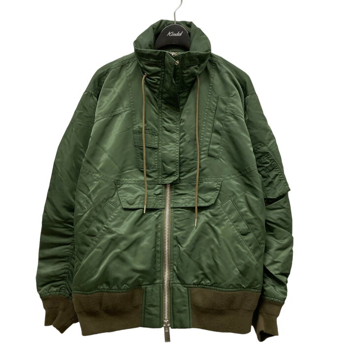 楽天市場】【中古】sacai MA-1ジャケット 17-02955 オリーブ サイズ：2 