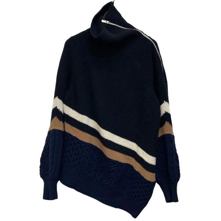楽天市場】【中古】sacai 19AW アシンメトリーボーダーニット 19-04632 