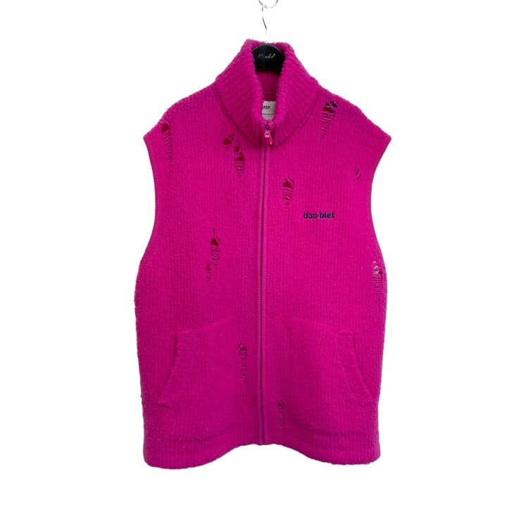 楽天市場】【中古】doublet2023AW 「FLEECE KNIT VEST」 フリース 