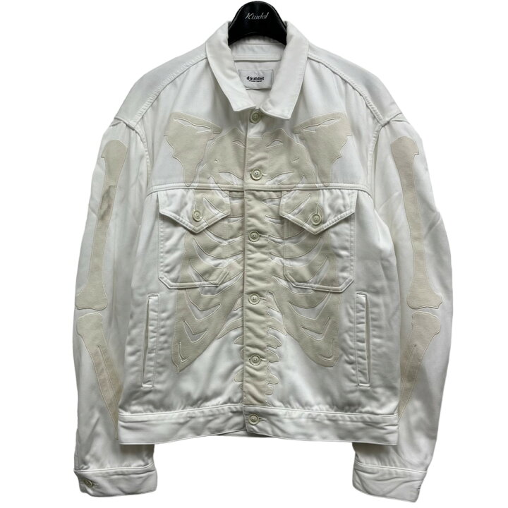 楽天市場】【中古】doublet ボーンジャケット ホワイト サイズ：不明 