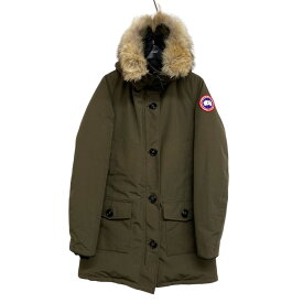 【中古】CANADA GOOSE「BRONTE PARKA」 ダウンコート オリーブ サイズ：M【価格見直し】