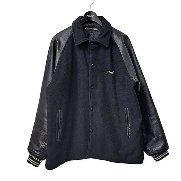 楽天市場】【中古】NEIGHBOR HOOD21AW 襟付きメルトン袖レザー  