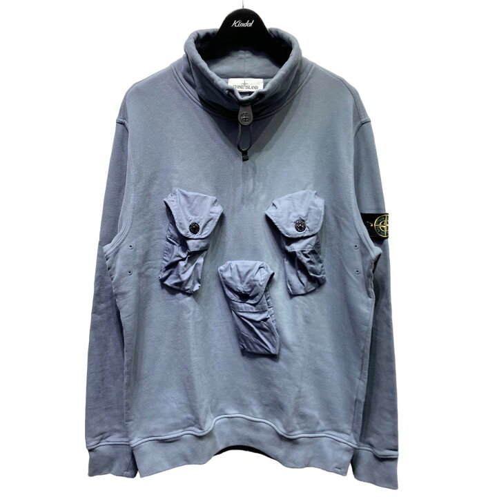 STONE ISLAND ストーンアイランド スウェット XL 煙り ブルーグレー  