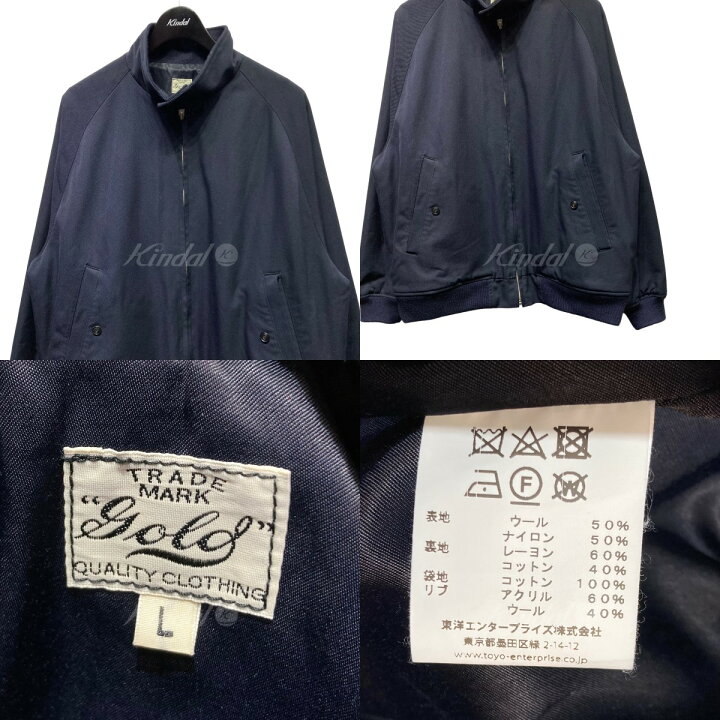 楽天市場】【中古】GOLD 23AW WOOL NYLON GABARDINE HARRINGTON JACKET 