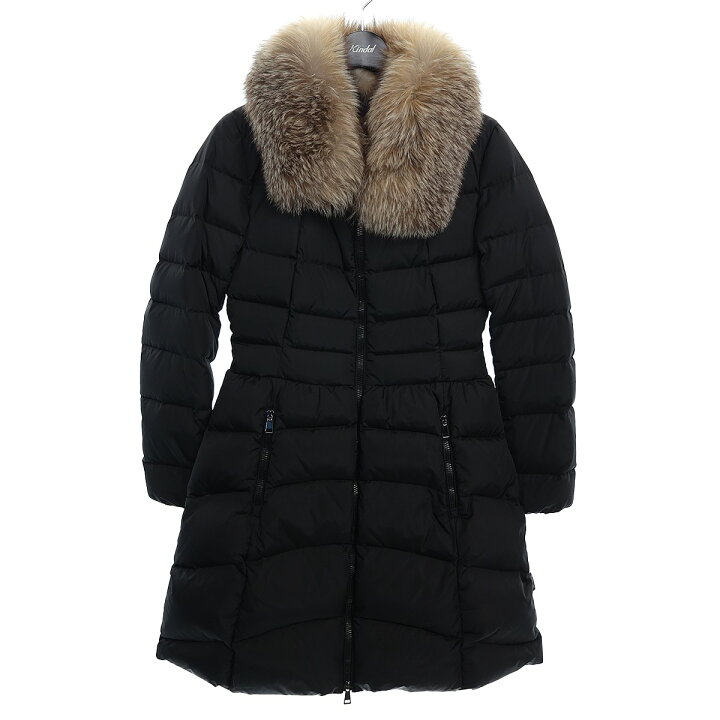 楽天市場】【中古】MONCLER 襟ファー取り外し可能ダウンコート 