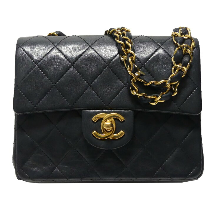 楽天市場】【中古】CHANEL ミニマトラッセ ラムスキン レザー 