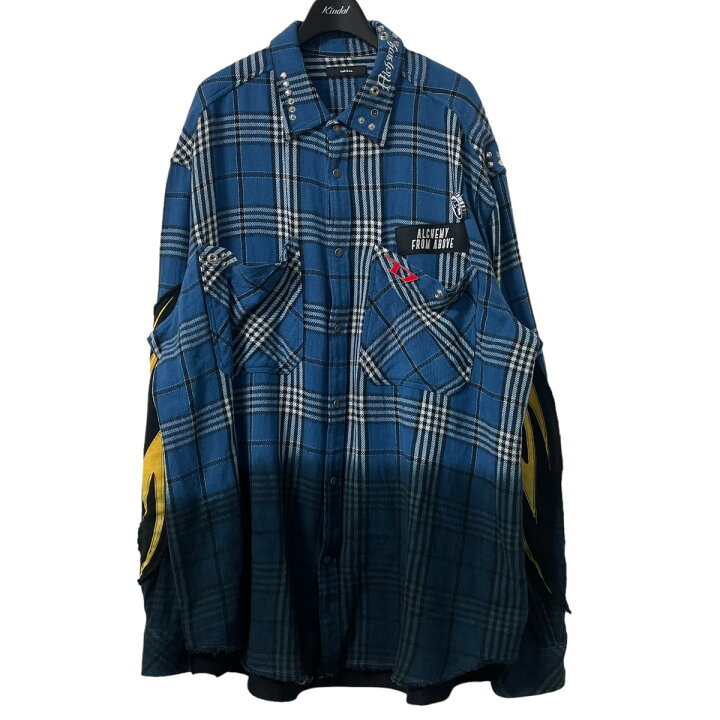 楽天市場】【中古】DIESEL バッジ グラデーションチェックネルシャツ 