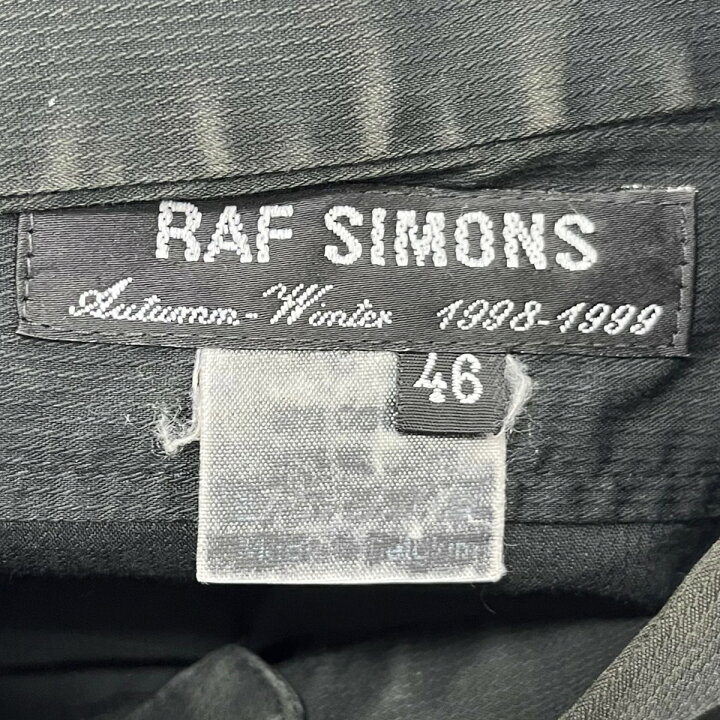 楽天市場】【中古】RAF SIMONS 1998AW 胸R刺繍シャツ ブラック サイズ 