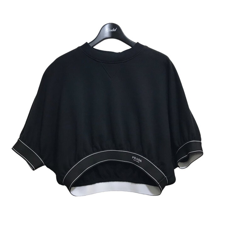 楽天市場】【中古】PRADA 22SS 「クロップドスウェットシャツ｣ 袖ロゴ 