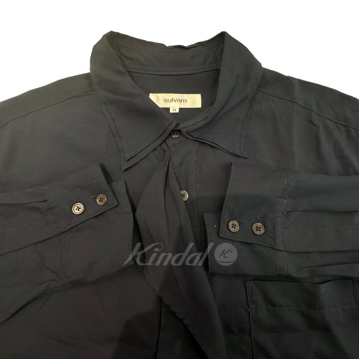 楽天市場】【中古】sulvam23SS ｢DOUBLE ONE-PIECE COLLAR SHIRT 