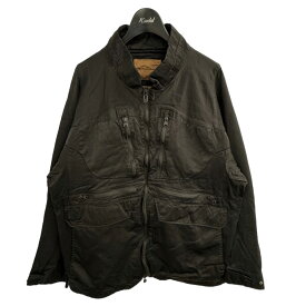 【中古】White Mountaineering20AW 「SHRINKED CONTRASTED JACKET」 ナイロンジャケット ブラック サイズ：1【価格見直し】