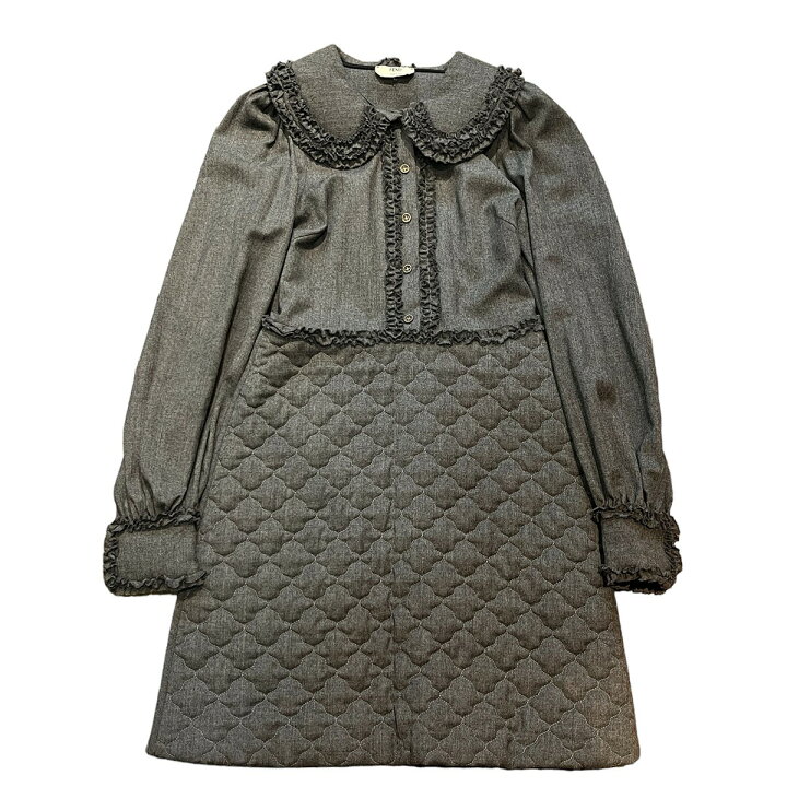 楽天市場】【中古】FENDIラウンドカラーフリルデザインワンピース 