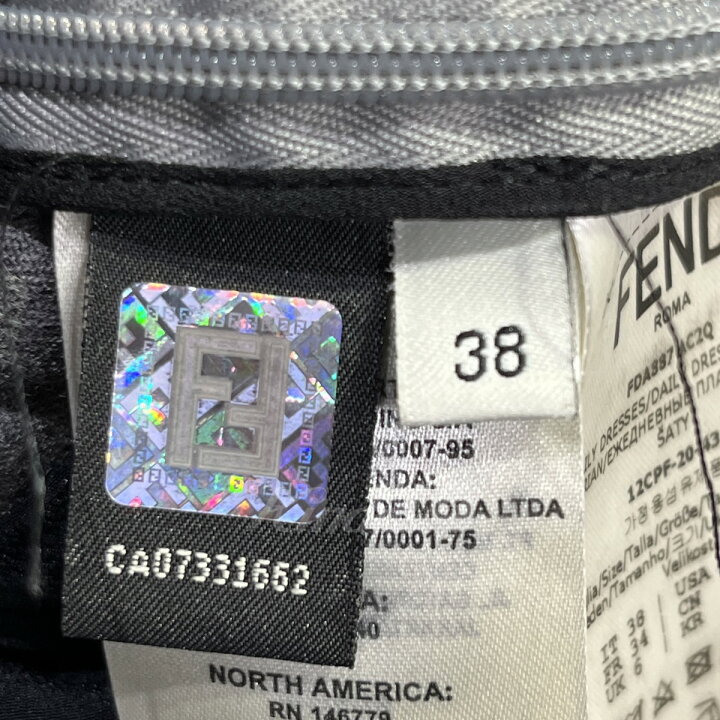 楽天市場】【中古】FENDIラウンドカラーフリルデザインワンピース 