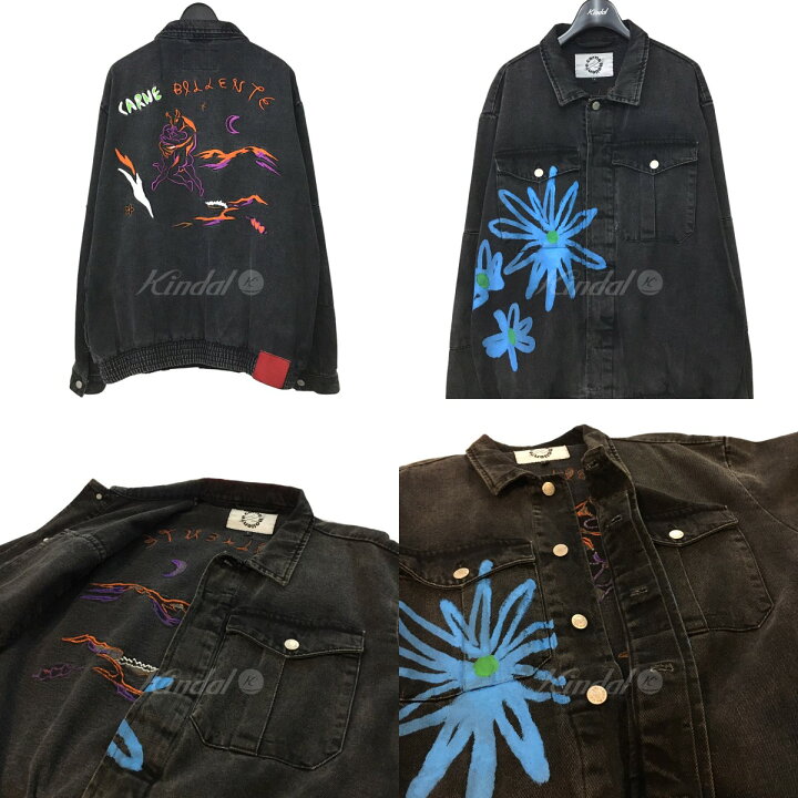 楽天市場】【中古】Carne Bollenteデニムジャケット ブラック サイズ 
