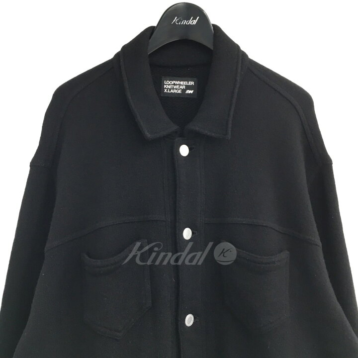 楽天市場】【中古】LOOPWHEELER ニットトラッカージャケット ブラック 