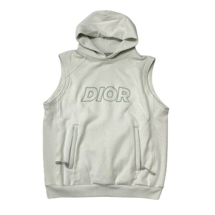 楽天市場】【中古】Christian Diorフロントロゴノースリーブパーカー  