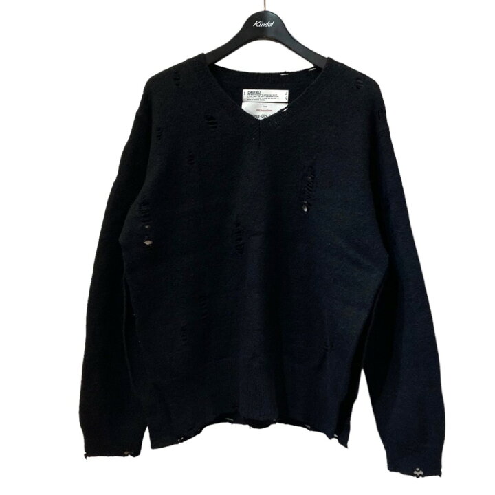 楽天市場】【中古】DAIRIKU 23AW Rotten Damage Knit Pullover 