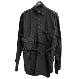 【中古】RAF SIMONS「ARCHIVE REDUX」 03SS 消費者期 復刻 パラシュートシャツ ブラック サイズ：46【価格見直し】