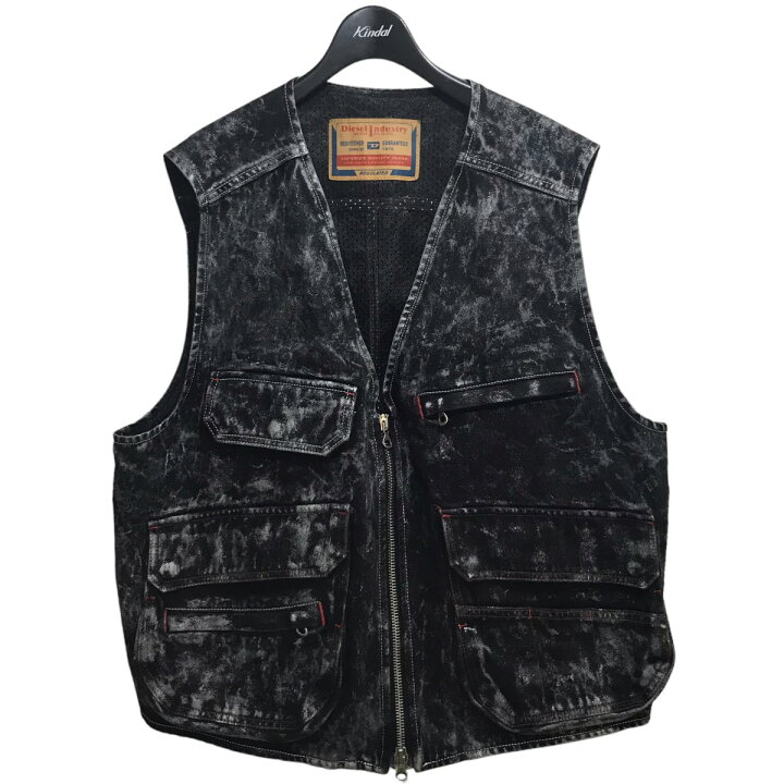 楽天市場】【中古】DIESEL｢D-SAMP DENIM VEST｣ デニムベスト グレー  