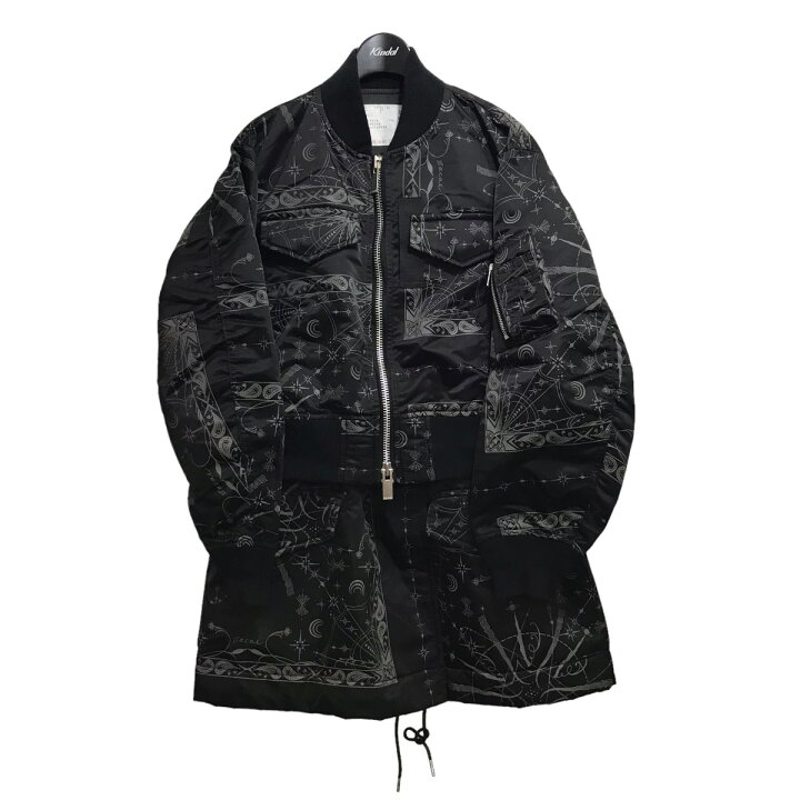 楽天市場】【中古】sacai×Dr．wooバンダナプリントレイヤードMA-1 20  