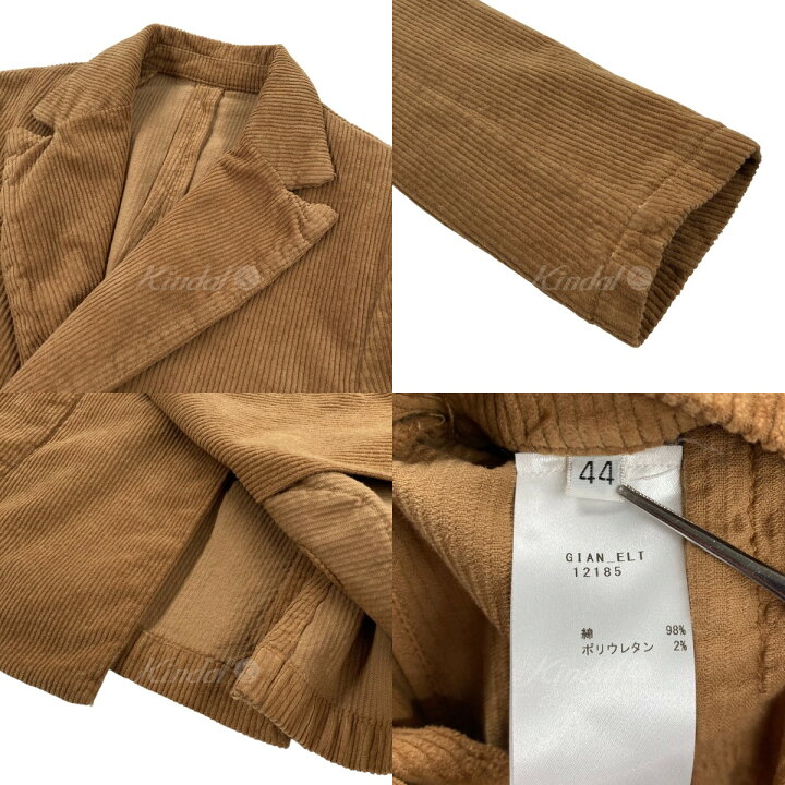 楽天市場】【中古】BAGUTTA「GIAN」 コーデュロイダブルブレスト  