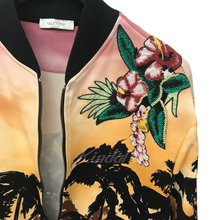 楽天市場】【中古】VALENTINOPalmtree jersey Bomber Jacket パーム 