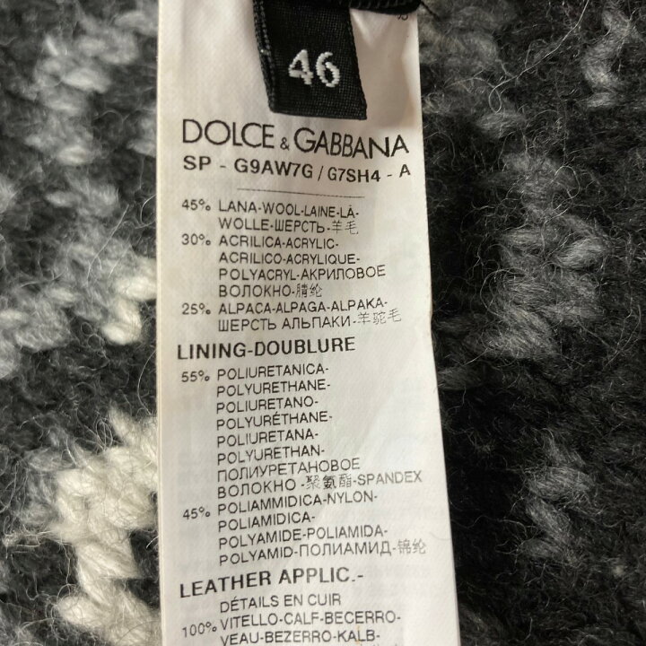 楽天市場】【中古】DOLCE ＆ GABBANA フーディニットダウンジャケット 