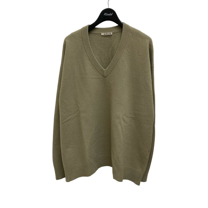 楽天市場】【中古】AURALEE 21AW FELTED WOOL V NECK KNIT Vネック 