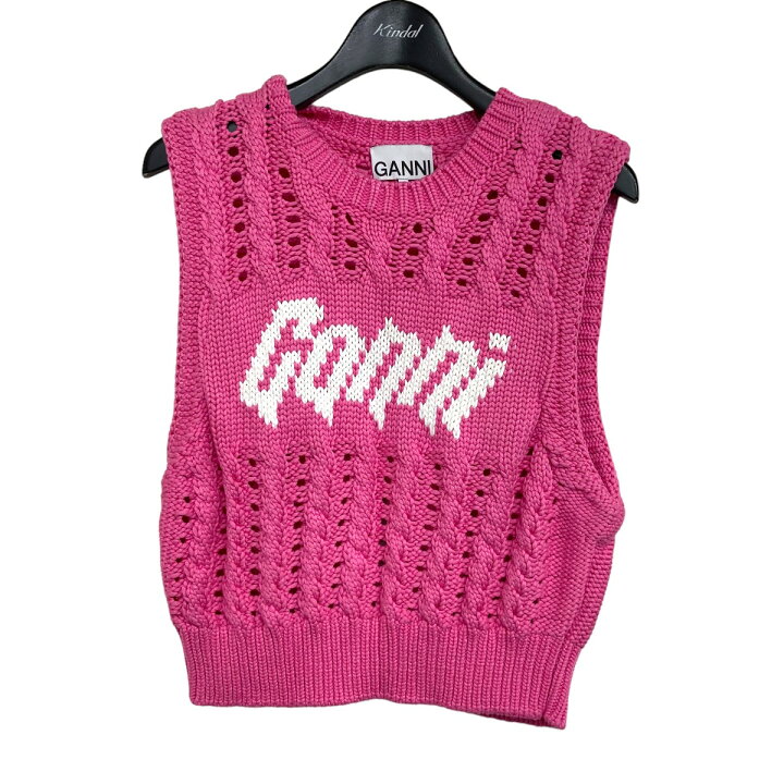 楽天市場】【中古】Ganni 「Viscose Rope Cropped Vest」 ニットベスト 