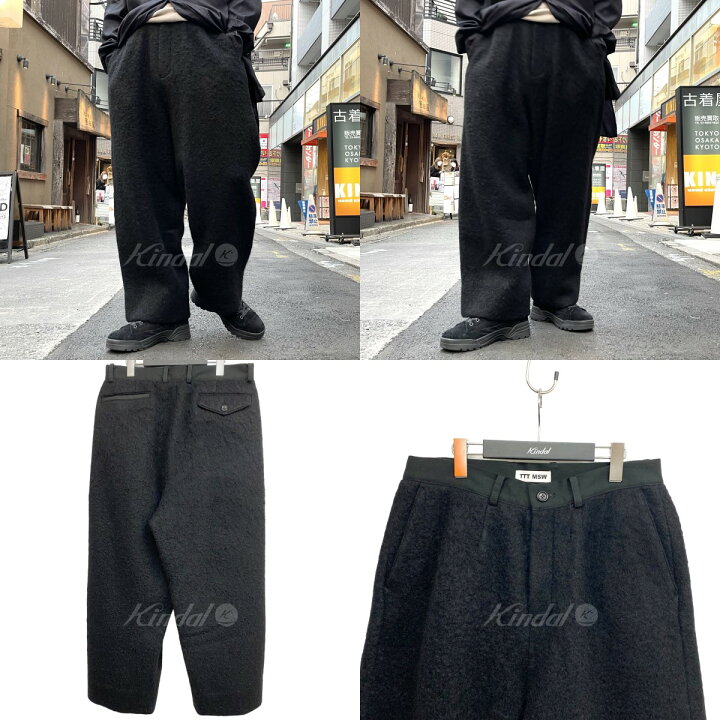 楽天市場】【中古】TTT MSW 22AW Wool Mohair Wide Pantsウールモヘヤ 