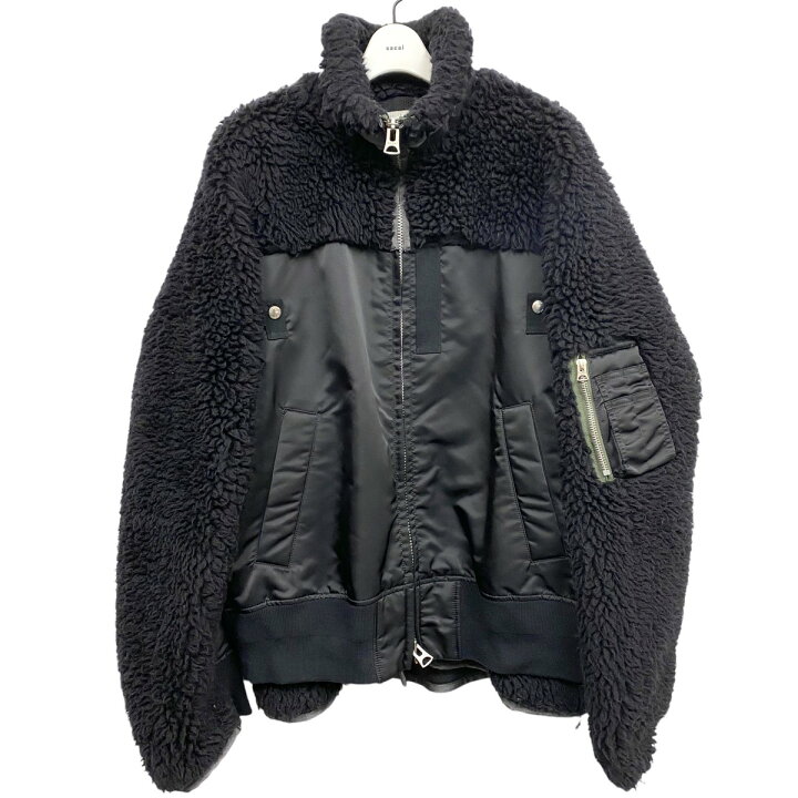 楽天市場】【中古】sacai 22AWFaux Shearling×Nylon Twill Blouson 