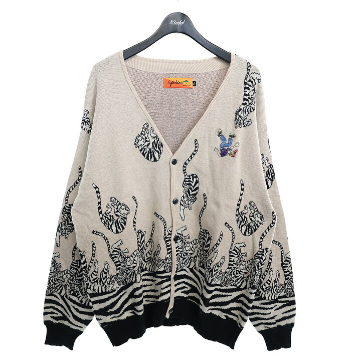 楽天市場】【中古】Left Alone 総柄コットンニットカーディガン 23LA  