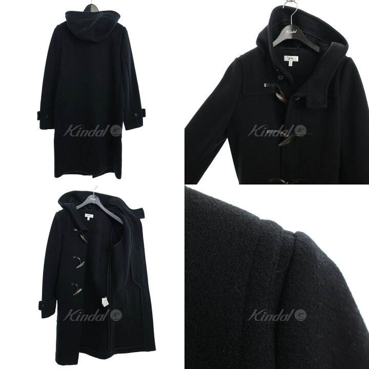 楽天市場】【中古】HYKEメルトンダッフルコート 142-17031 ブラック  
