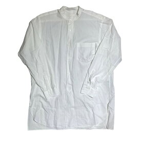 【中古】COMOLI　2021SS BAND COLLAR SHIRT バンドカラーシャツ ホワイト サイズ：3 【161223】（コモリ）