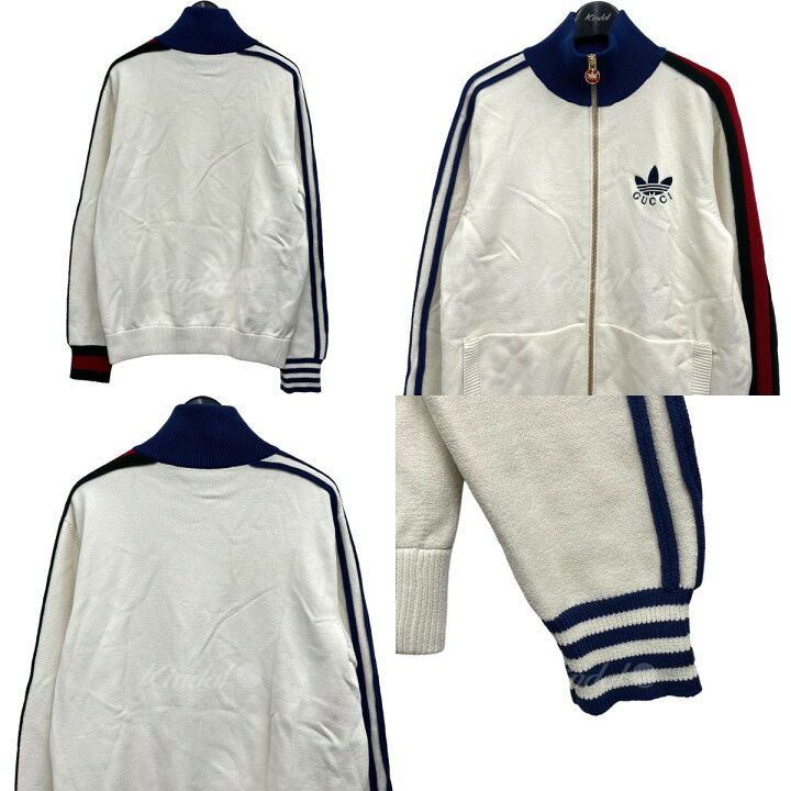 楽天市場】【中古】GUCCI × adidasトラックジャケット ホワイト サイズ 