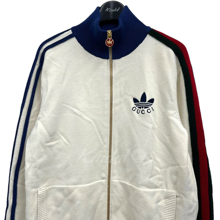 楽天市場】【中古】GUCCI × adidasトラックジャケット ホワイト サイズ 