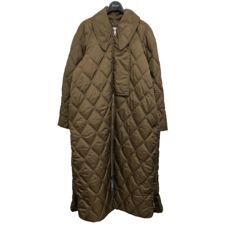 楽天市場】【中古】Ganni キルティングコート ブラウン サイズ：34 