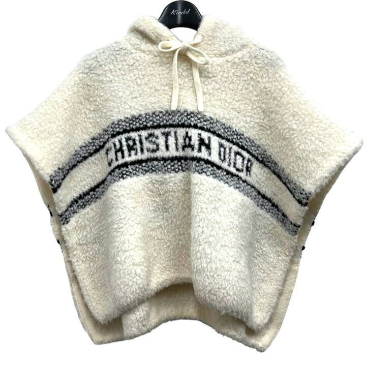 楽天市場】【中古】Christian Dior フリースポンチョ ホワイト サイズ 