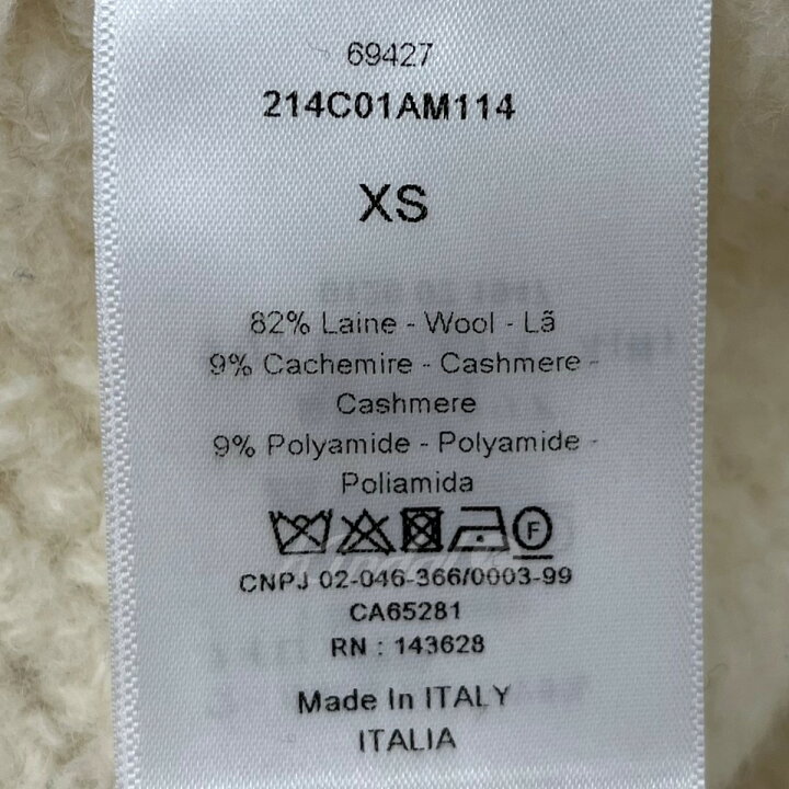 楽天市場】【中古】Christian Dior フリースポンチョ ホワイト サイズ 