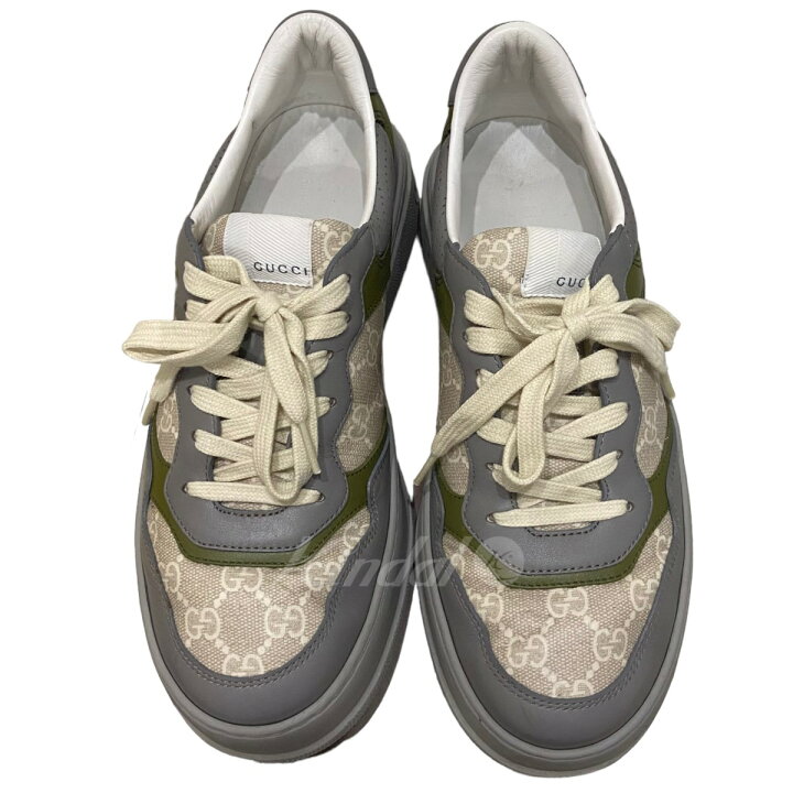 楽天市場】【中古】GUCCI スニーカー ベージュ サイズ：7 1／2 